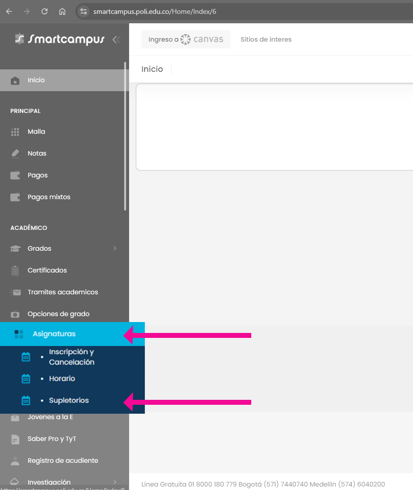Supletorios Smart Campus